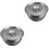 2 Sets Stainless Steel Covered Oil Storage Basin Kitchen Container 5