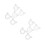 10Pcs Ice Cream Maker Nozzles White PP Replacement Tips Easy Install 9