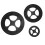 6 Pcs Rotating Turntable Bearing Plastic Ring For Dining Table 9