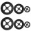 6 Pcs Rotating Turntable Bearing Plastic Ring For Dining Table 5