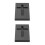 2Pcs Sturdy Silver Casting Mold Multi-Use Metal Melting Crucible 8