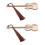 2Pcs Guitar Shape Bamboo Bookmark Creative Book Mark Decoration 5