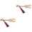 2Pcs Guitar Shape Bamboo Bookmark Creative Book Mark Decoration 3