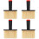 4Pcs Car Cleaning Brush Reusable Gap Dashboard Interior Tool 7