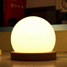 Dimmable Bedside Lamp LED Night Light USB Desk Light Lighting Color Adjustable for Kids Children s Room Stair Hallway Bedroom (Sphere)