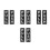4 Sets Push-Pull-Türschild 3D-Design Wohnaccessoire Hotel 10