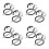 8 Sets Sink Tap Fixing Washers Kitchen Bathroom Faucet Mounting Kit 6