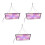 3 Sets Led Hanging Grow Lights Full Spectrum Dimmable Plug 5