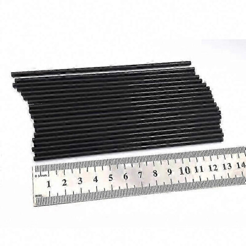 1000Pcs Black Plastic Drinking Straws Disposable Straight Party Straws for Tableware 1