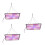 3 Sets Led Hanging Grow Lights Full Spectrum Dimmable Plug 7