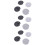 12 Pcs Porcelain Coaster Round Water Absorption Cup Mat 7