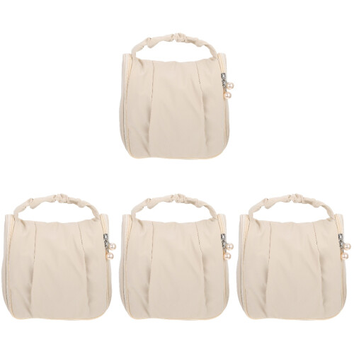 4Pcs Hook Design Large Makeup Bag For Cosmetic Storage 1
