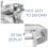 3Pcs Manual Meat Mincer And Sausage Stuffer Kitchen Tool Silver -5 9