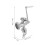 3Pcs Manual Meat Mincer And Sausage Stuffer Kitchen Tool Silver -5 3
