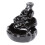 2Pcs Ceramic Backflow Incense Burner Tower Holder Black 11