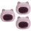 3Pcs Guinea Pig Hideout Ceramic House For Hamster Cage Accessory 8