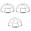3Pcs Fire Sprinkler Protector Bracket Screw Type Cage Cover 5