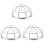 3Pcs Fire Sprinkler Protector Bracket Screw Type Cage Cover 4