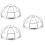3Pcs Fire Sprinkler Protector Bracket Screw Type Cage Cover 9