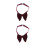 2Pcs Men Double Layer Big Bow Tie Suit Accessory 5