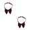 2Pcs Men Double Layer Big Bow Tie Suit Accessory 4