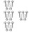 20 Pcs Faucet Handle Replacement Sink Knob Hot Cold Switch 9
