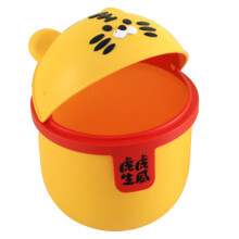 3Pcs Plastic Trash Can Storage Bin Desktop Garbage Container Home Use