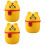 3Pcs Plastic Trash Can Storage Bin Desktop Garbage Container Home Use 9