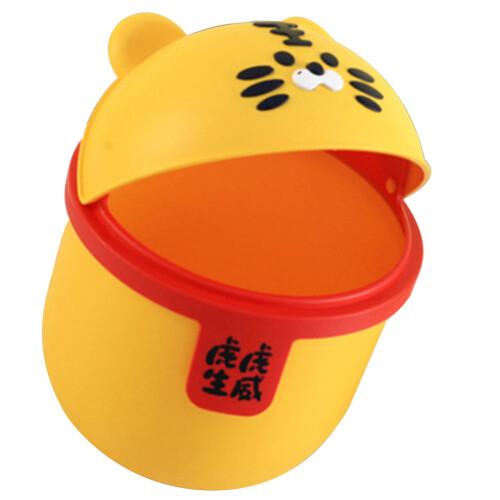 3Pcs Plastic Trash Can Storage Bin Desktop Garbage Container Home Use 2