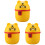 3Pcs Plastic Trash Can Storage Bin Desktop Garbage Container Home Use 4