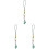 3Pcs Lotus Flower Agate Phone Chain Charm Strap Decor 4
