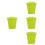 4 Pcs Creative Tabletop Trash Can With Lid Small Flower Pot Waste Bin 7