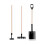 1:12 Scale Miniature Rake & Shovel 9.5cm Black 11