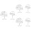 6 Pcs Creative Hat Storage Rack Display Stand For Store 6