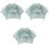 3Pcs Foldable Crab Net Trap With Twelve Entrance Umbrella Design 4