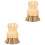 2Pcs Short Handle Whisk Brush For Oilproof Iron Pot 3