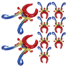 100 Pcs Inflatable Headbands Aluminum Film Balloon Hair Hoops For Kids