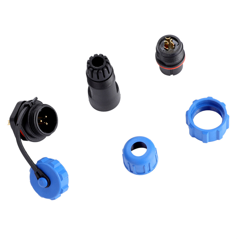 Ip67 Waterproof 3Pin Plastic Plug Socket Connector 6.5Cm 6931352100008