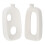 2Pcs Ceramic Hollow Vases White Small Decorative Vases for Desktop 6