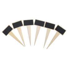 30 Pcs Wooden Chalkboard Labels Message Board Sign Picks