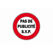 No Advertising Sticker Adhesive Panel Stop Publicity Decal