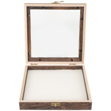 4Pcs Wooden Specimen Display Case With Eva Pad