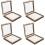 4Pcs Wooden Specimen Display Case With Eva Pad 7