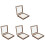 4Pcs Wooden Specimen Display Case With Eva Pad 4