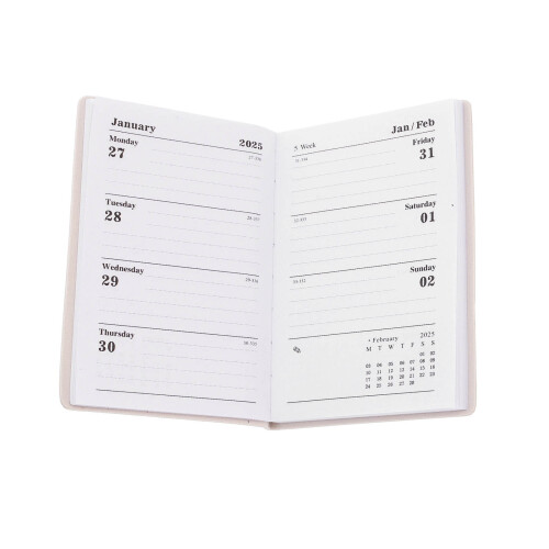 2Pcs Creative Daily Agenda Notepad Portable Office Planner Notebook A7 2