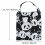 Large Capacity Panda Canvas Storage Bag Black Grocery Tote 2