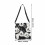 Large Capacity Panda Canvas Storage Bag Black Grocery Tote 10