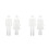 4 Pcs Acrylic Bathroom Sign For Door 6
