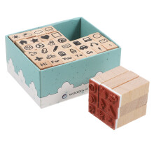 126 Pcs Wood Rubber Stamps For Diy Scrapbook And Daily Life Theme