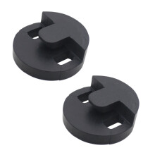 2Pcs Round Cello Mutes Durable Black Dampener For Violoncello